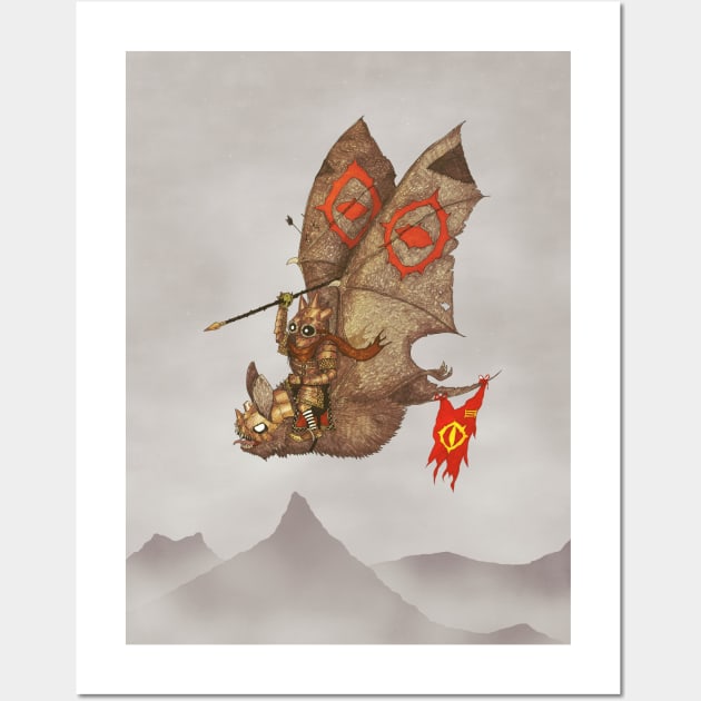 Goblin & Bat Wall Art by djrbennett